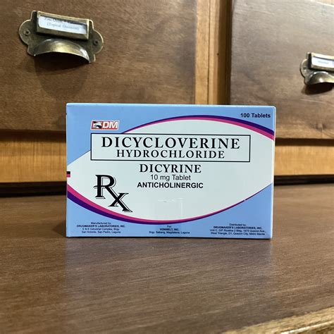 Dicycloverine Dicyrine 10mg Tablet Meds For All