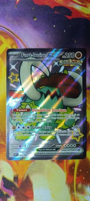 Carte Pokemon Fort Ivoire Ex Promo Shiny Full Art Destin E De Paldea