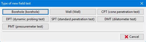 Import Of Tests Field Tests Exploration Points Online Help GEO5