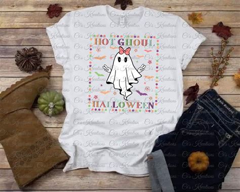 Hot Ghoul Halloween Hot Ghost Halloween Vintage Retro Etsy