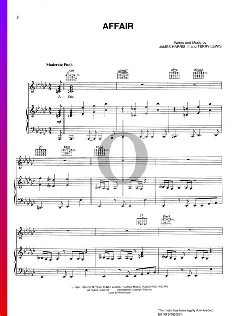 Affair Cherrelle Piano Sheet Music Oktav