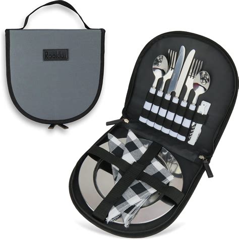 Camping Cutlery Set For 2 Or Portable Cutlery Set For 4 11 Pcs Picnic