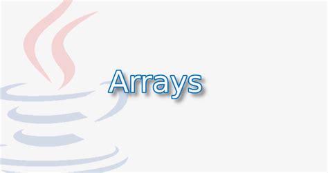 Arrays En Java Tech Krowd