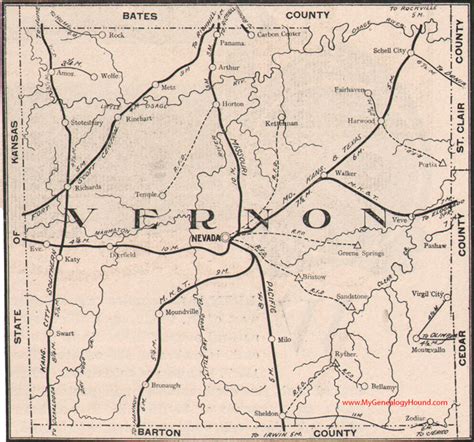 Vernon County Missouri 1904 Map