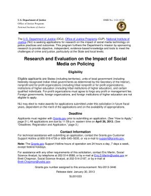 Fillable Online Ncjrs Nij Fy Research And Evaluation On The Impact Of