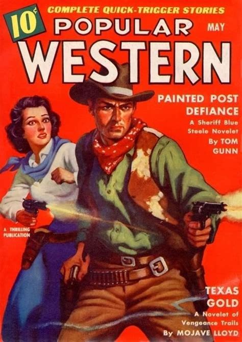 Western Pulp Magazine Cover Art And Illustrations 40 Trading Cards Set