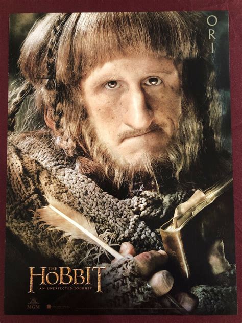 Hobbit Ori Dwarf Poster X Nm Shippd Flat Tolkien Unexpected Journey