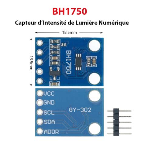 BH1750FVI Capteur d Intensité de Lumière Numérique A2itronic