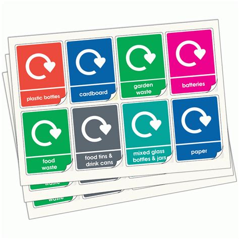 Buy our Complete Set of WRAP Compliant Recycling Labels in Full Colour