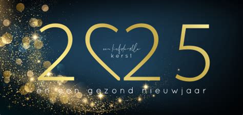 Zakelijke Kerstkaart Liefdevol Gezond Hart Met Goudfolie