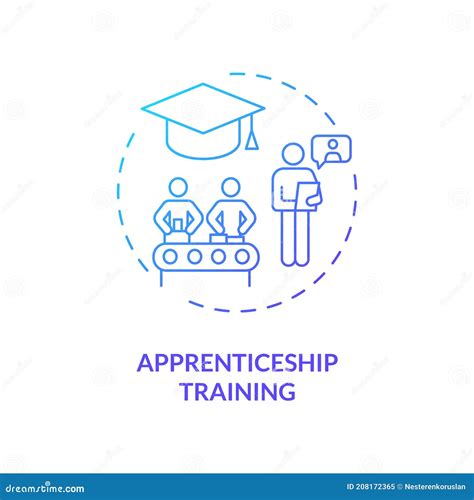 Apprenticeship Concept Vector Infographics Stock Photography