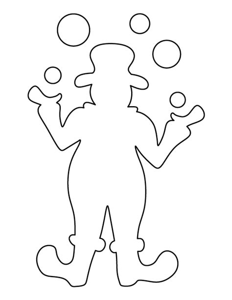 Printable Clown Template