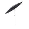 Flame Shade Ft Aluminum Market Push Button Tilt Patio Umbrella With