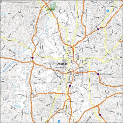 Atlanta Zip Code Map - GIS Geography