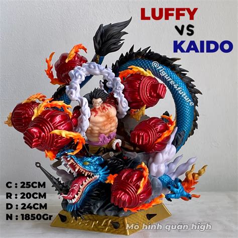 Luffy Model Luffy Gear 4 hit Kaido - Luffy and Kaido Dragon Model 25CM ...