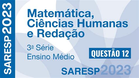 S Rie Do Ensino M Dio Prov O Paulista Saresp