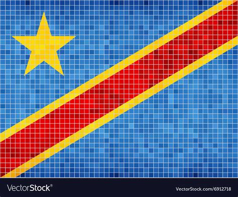 Flag Of The Democratic Republic Congo Royalty Free Vector