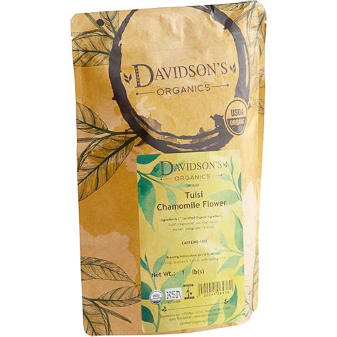 Davidson S Organic Tulsi Chamomile Flower Herbal Loose Leaf Tea Lb