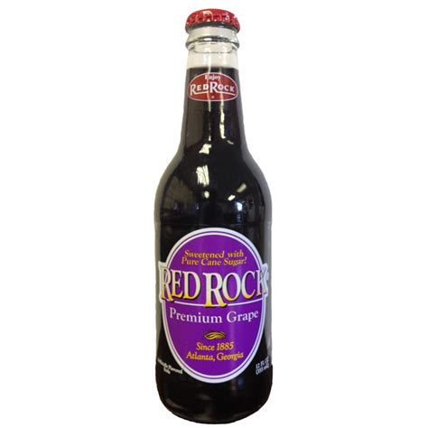 Red Rock Premium Grape Soda 12 Oz Bottle Blue Dog Beverages