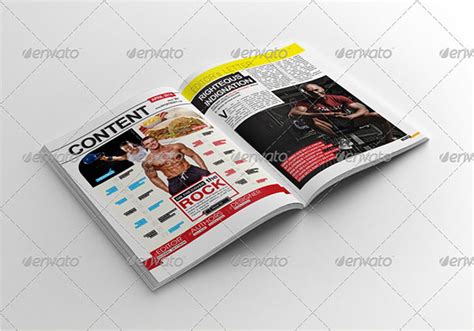 Mens Fitness Magazine Cover Templates Free And Premium Downloads