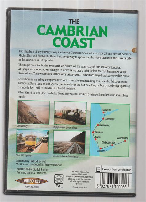 The Cambrian Coast Dvd Drivers Eye View Cab Ride Railway Dvd