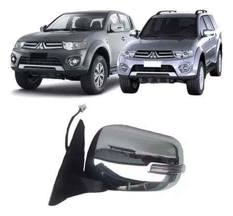 Retrovisor L200 Triton Pajero Dakar 2014 2015 Pisca Retratil