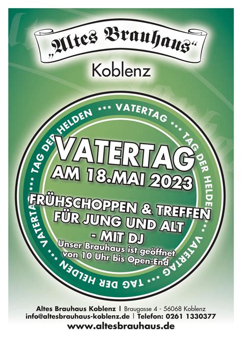 Frühschoppen am Vatertag 2023 in Koblenz Altes Brauhaus Koblenz