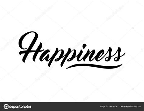 Happiness Quote Print Stock Vector By ©workingpens 154636536