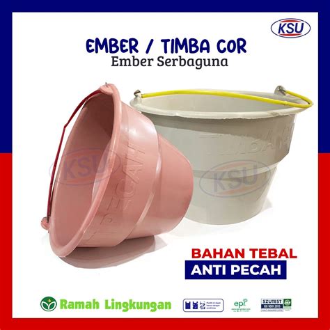 Jual Ember Cor Timba Cor Anti Pecah Tebal Ember Bangunan Shopee Indonesia