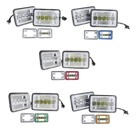 Par Faro 29 Led Unidad Rectangular 4x6 Arillo Gel Alta Baja Envío gratis