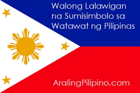walong bahagi ng araw sa watawat na pilipinas meaning