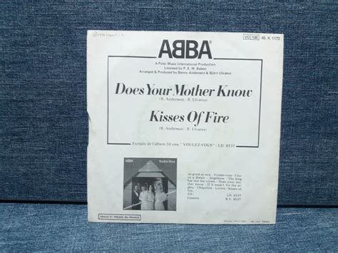 Abba Does Your Mother Know Kisses Of Fire