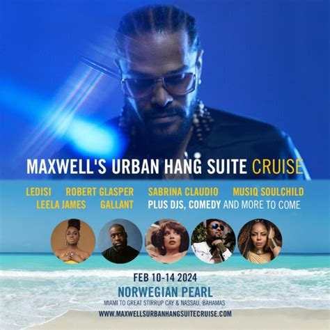 Maxwell taking fans on Valentine’s Day cruise to Bahamas - IzzSo - News travels fast