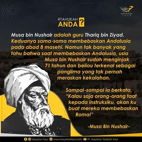 Musa Bin Nusair Panglima Yang Setia Hingga Mati Our Islamic Story