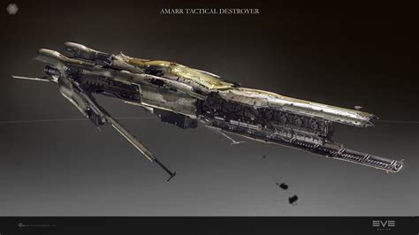 Eve Online Amarr Tactical Destroyer Illustration Eve Online Spaceship