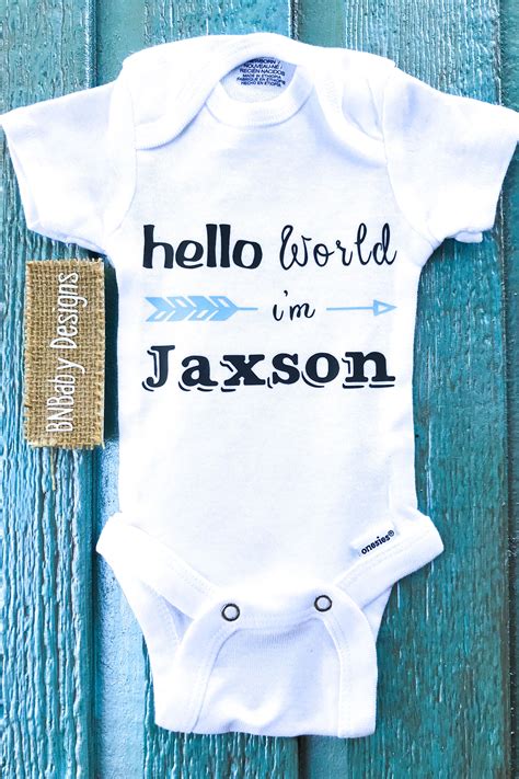 1050 Custom Baby Onesie Personalized Baby Boy Onesie Baby Shower