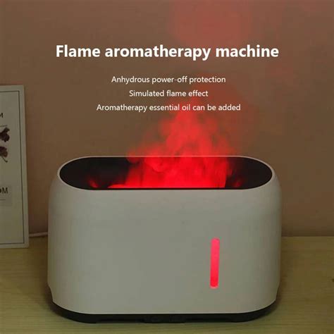 Buy Ultrasonic Aroma Flame Humidifier Aromatherapy