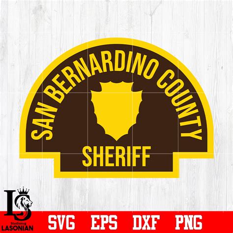 Badge San Bernardino County Sheriff svg eps dxf png file – lasoniansvg