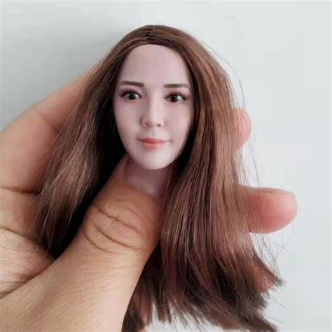 1 6 Scale Tialee Head Sculpt Asian Beauty Girl Head Played Figure Toys