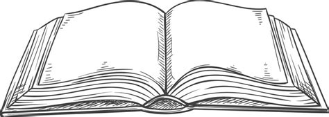 open book picture drawing