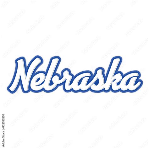 Nebraska Text Effect Vector Editable College T Shirt Design Printable