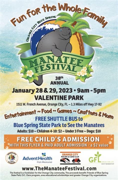 2023 Manatee Festival in Orange City - Volusia County Moms