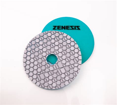 100mm ZENESIS 7 STEP POLISHING PAD 1500 LIGHT BLUE Waters Group