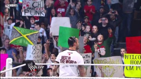 Cm Punk Chicago Entrance On Raw 12 26 11 Youtube