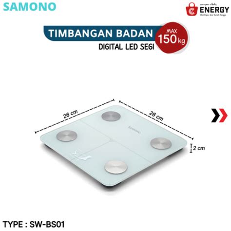 Samono Timbangan Badan Digital Energy Bali