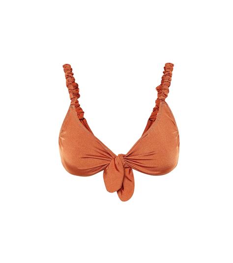 Luca Bikini Top In Orange Reina Olga Mytheresa