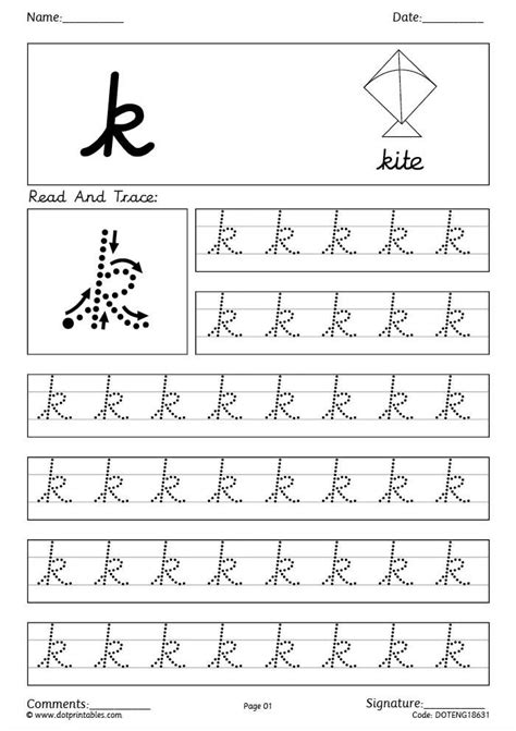 Dot Cursive Handwriting Practice Small Letter A To Z Level ...