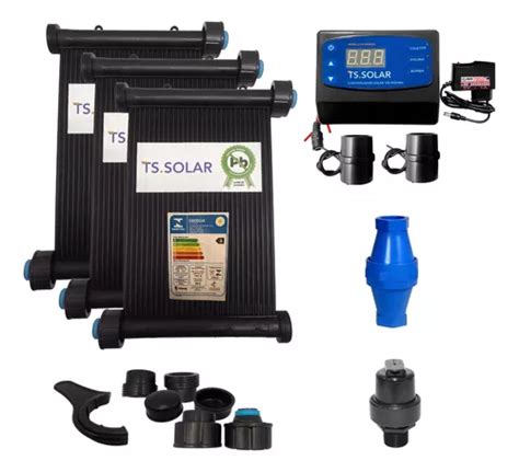 Kit Aquecedor Solar Piscina 20 Placas 3mt Para 25000l Av