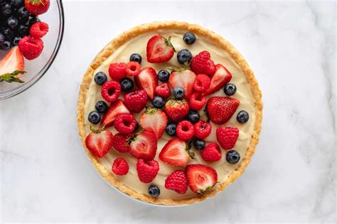 Vanilla Custard Fresh Fruit Tart Recipe