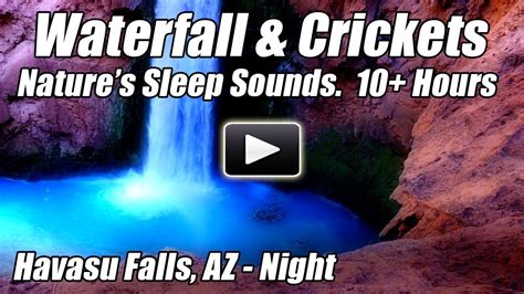 Waterfall Crickets Relaxing SLEEP SOUNDS Relax Nature Sound Of Water